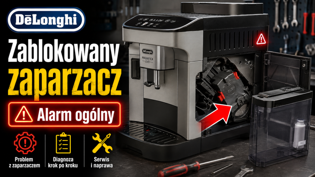 Delonghi zablokowany zaparzacz